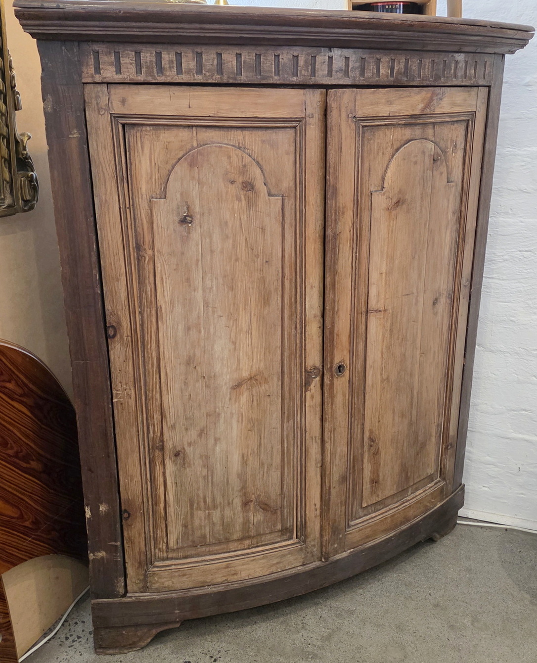 A French Louis XVI Corner Cabinet A French Louis XVI Corner Cabinet